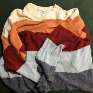 Madewell Color Block Sweater